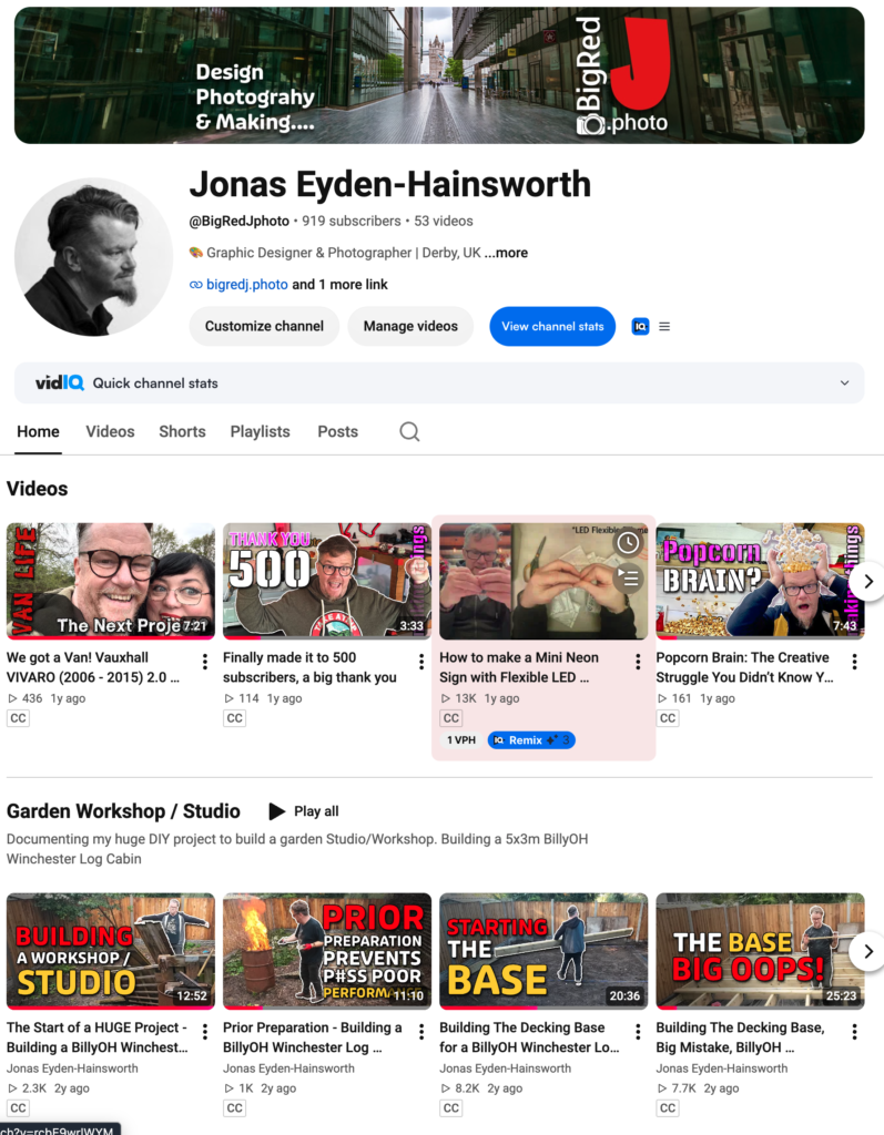 BigRedJ YouTube channel